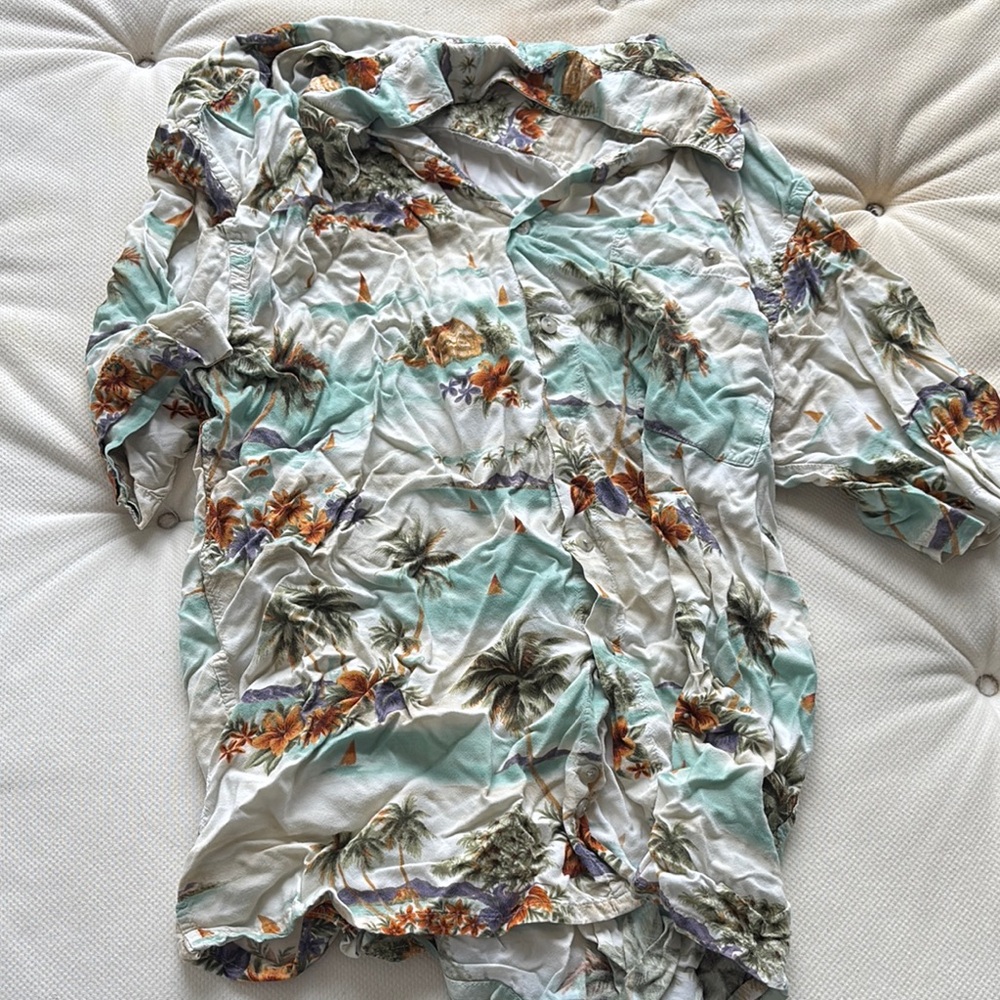 Tropical Print Men's Shirt